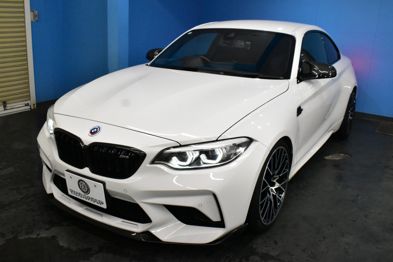 BMW Mシリーズ M2 ｺﾝﾍﾟﾃｨｼｮﾝ MDCT 7速DCT LCI後期  ﾊｰﾏﾝｶｰﾄﾞﾝ 専用410馬力ｴﾝｼﾞﾝ LEDﾍｯﾄﾞﾗｲﾄ&ﾃｰﾙ ﾋｰﾀｰ付黒革 ｱｲﾊﾞｯﾊﾀﾞｳﾝｻｽ ｶｰﾎﾞﾝFﾘｯﾌﾟ&ﾄﾗﾝｸｽﾎﾟｲﾗｰ&Rﾃﾞｨﾌｭｰｻﾞｰ ﾀｯﾁﾊﾟﾈﾙHDDﾅﾋﾞBｶﾒﾗ 19AW 衝突軽減B 車線逸脱＆歩行者警告 Mｼｰﾄﾍﾞﾙﾄ 2年保証