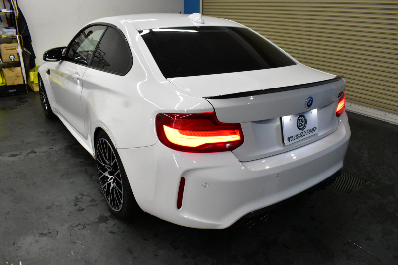 BMW Mシリーズ M2 ｺﾝﾍﾟﾃｨｼｮﾝ MDCT 7速DCT LCI後期  ﾊｰﾏﾝｶｰﾄﾞﾝ 専用410馬力ｴﾝｼﾞﾝ LEDﾍｯﾄﾞﾗｲﾄ&ﾃｰﾙ ﾋｰﾀｰ付黒革 ｱｲﾊﾞｯﾊﾀﾞｳﾝｻｽ ｶｰﾎﾞﾝFﾘｯﾌﾟ&ﾄﾗﾝｸｽﾎﾟｲﾗｰ&Rﾃﾞｨﾌｭｰｻﾞｰ ﾀｯﾁﾊﾟﾈﾙHDDﾅﾋﾞBｶﾒﾗ 19AW 衝突軽減B 車線逸脱＆歩行者警告 Mｼｰﾄﾍﾞﾙﾄ 2年保証