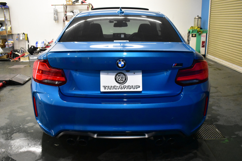 BMW Mシリーズ M2 ｺﾝﾍﾟﾃｨｼｮﾝ MDCT 7速DCT LCI後期  ｻﾝﾙｰﾌ ﾊｰﾏﾝｶｰﾄﾞﾝ 専用410馬力ｴﾝｼﾞﾝ LEDﾍｯﾄﾞﾗｲﾄ&ﾃｰﾙ ﾋｰﾀｰ付黒革 ﾀｯﾁﾊﾟﾈﾙHDDﾅﾋﾞBｶﾒﾗ 19AW 衝突軽減ﾌﾞﾚｰｷ 車線逸脱＆歩行者警告  Mｼｰﾄﾍﾞﾙﾄ 2年保証