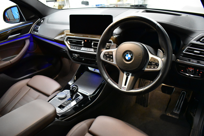 BMW X3 M40i ｾﾚｸﾄﾊﾟｯｹｰｼﾞ LCI後期 変更後ﾃﾞｻﾞｲﾝLEDﾍｯﾄﾞﾗｲﾄ&ﾃｰﾙ ﾊﾟﾉﾗﾏｻﾝﾙｰﾌ ﾗｲﾌﾞｺｸﾋﾟｯﾄ 可変Mｻｽ 全席ﾋｰﾀｰ付ﾓｶﾚｻﾞｰ ﾊｰﾏﾝｶｰﾄﾞﾝ 20AW 追従ACC HUD ｽﾃｱﾘﾝｸﾞｻﾎﾟｰﾄ ﾀｯﾁﾊﾟﾈﾙﾅﾋﾞ ﾌﾙｾｸﾞ 全周囲ｶﾒﾗ3Dﾋﾞｭｰ 電動Rｹﾞｰﾄ 2年保証