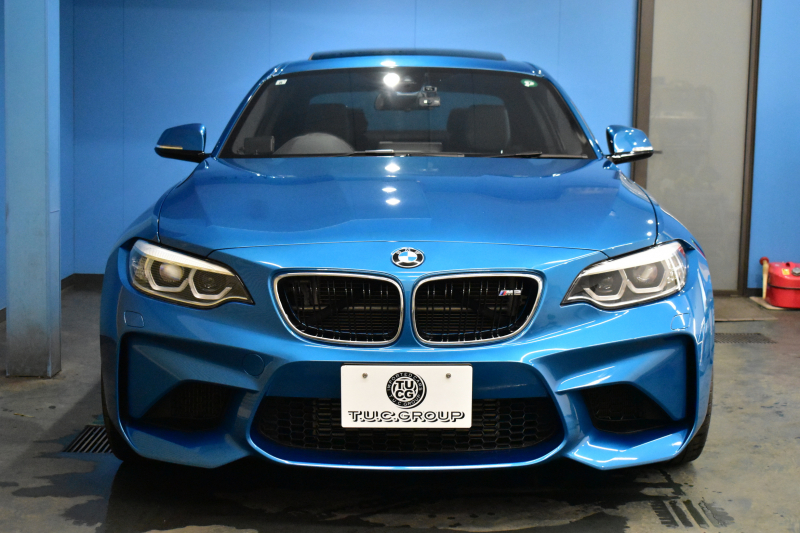 BMW Mシリーズ M2 MDCT 7速DCT LCI後期 ｾﾚｸﾄP ｻﾝﾙｰﾌ ﾊｰﾏﾝｶｰﾄﾞﾝ  ﾋｰﾀｰ付黒革 ﾍｷｻｺﾞﾅﾙLEDﾍｯﾄﾞﾗｲﾄ&ﾃｰﾙ ﾀｯﾁﾊﾟﾈﾙHDDﾅﾋﾞ Bｶﾒﾗ ﾘｱPDC 19AW 車線逸脱&歩行者警告 衝突軽減ﾌﾞﾚｰｷ ｶｰﾎﾞﾝｲﾝﾃﾘｱ 2年保証