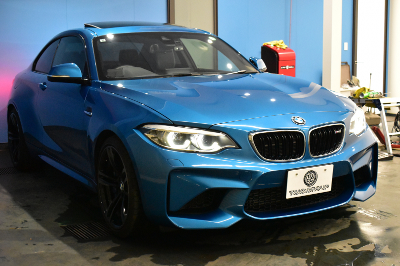 BMW Mシリーズ M2 MDCT 7速DCT LCI後期 ｾﾚｸﾄP ｻﾝﾙｰﾌ ﾊｰﾏﾝｶｰﾄﾞﾝ  ﾋｰﾀｰ付黒革 ﾍｷｻｺﾞﾅﾙLEDﾍｯﾄﾞﾗｲﾄ&ﾃｰﾙ ﾀｯﾁﾊﾟﾈﾙHDDﾅﾋﾞ Bｶﾒﾗ ﾘｱPDC 19AW 車線逸脱&歩行者警告 衝突軽減ﾌﾞﾚｰｷ ｶｰﾎﾞﾝｲﾝﾃﾘｱ 2年保証