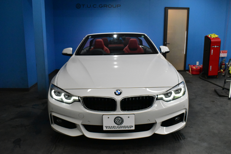 BMW 4シリーズ 440i ｶﾌﾞﾘｵﾚ Mｽﾎﾟｰﾂ LCI後期 ﾌｧｽﾄﾄﾗｯｸP ﾍｷｻｺﾞﾅﾙLEDﾍｯﾄﾞﾗｲﾄ&ﾃｰﾙ 追従ACC HUD ﾋｰﾀｰ付赤革 ｴｱｶﾗｰ 液晶ﾒｰﾀｰ harman/kardon 車線変更&逸脱&歩行者&衝突警告 衝突軽減B 19AW ﾀｯﾁﾊﾟﾈﾙHDDﾅﾋﾞ ﾌﾙｾｸﾞ 2年保証