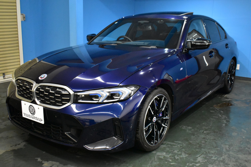 BMW 3シリーズ M340i Xﾄﾞﾗｲﾌﾞ LCI後期 新車保証R9月1月迄 1ｵｰﾅｰ individualﾀﾝｻﾞﾅｲﾄﾌﾞﾙｰ外装  ｻﾝﾙｰﾌ ﾋｰﾀｰ付黒ﾒﾘﾉ革 ｽﾃｱﾘﾝｸﾞﾋｰﾀｰ  ｶｰﾌﾞﾄﾞﾃﾞｨｽﾌﾟﾚｲ ACC HUD 可変Mｻｽ 19AW Mｽﾎﾟｰﾂﾌﾞﾚｰｷ&ﾃﾞﾌ ﾀｯﾁﾊﾟﾈﾙﾅﾋﾞ全周囲ｶﾒﾗ ﾊｰﾏﾝｶｰﾄﾞﾝ 2年保証