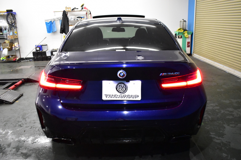 BMW 3シリーズ M340i Xﾄﾞﾗｲﾌﾞ LCI後期 新車保証R9月1月迄 1ｵｰﾅｰ individualﾀﾝｻﾞﾅｲﾄﾌﾞﾙｰ外装  ｻﾝﾙｰﾌ ﾋｰﾀｰ付黒ﾒﾘﾉ革 ｽﾃｱﾘﾝｸﾞﾋｰﾀｰ  ｶｰﾌﾞﾄﾞﾃﾞｨｽﾌﾟﾚｲ ACC HUD 可変Mｻｽ 19AW Mｽﾎﾟｰﾂﾌﾞﾚｰｷ&ﾃﾞﾌ ﾀｯﾁﾊﾟﾈﾙﾅﾋﾞ全周囲ｶﾒﾗ ﾊｰﾏﾝｶｰﾄﾞﾝ 2年保証