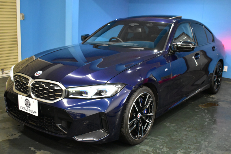 BMW 3シリーズ M340i Xﾄﾞﾗｲﾌﾞ LCI後期 新車保証R9月1月迄 1ｵｰﾅｰ individualﾀﾝｻﾞﾅｲﾄﾌﾞﾙｰ外装  ｻﾝﾙｰﾌ ﾋｰﾀｰ付黒ﾒﾘﾉ革 ｽﾃｱﾘﾝｸﾞﾋｰﾀｰ  ｶｰﾌﾞﾄﾞﾃﾞｨｽﾌﾟﾚｲ ACC HUD 可変Mｻｽ 19AW Mｽﾎﾟｰﾂﾌﾞﾚｰｷ&ﾃﾞﾌ ﾀｯﾁﾊﾟﾈﾙﾅﾋﾞ全周囲ｶﾒﾗ ﾊｰﾏﾝｶｰﾄﾞﾝ 2年保証
