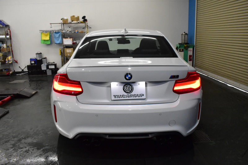 BMW Mシリーズ M2 ｺﾝﾍﾟﾃｨｼｮﾝ MDCT 7速DCT LCI後期  ﾊｰﾏﾝｶｰﾄﾞﾝ 専用410馬力ｴﾝｼﾞﾝ LEDﾍｯﾄﾞﾗｲﾄ&ﾃｰﾙ ﾋｰﾀｰ付黒革 ﾀｯﾁﾊﾟﾈﾙHDDﾅﾋﾞBｶﾒﾗ 19AW 衝突軽減ﾌﾞﾚｰｷ 車線逸脱＆歩行者警告  Mｼｰﾄﾍﾞﾙﾄ 2年保証