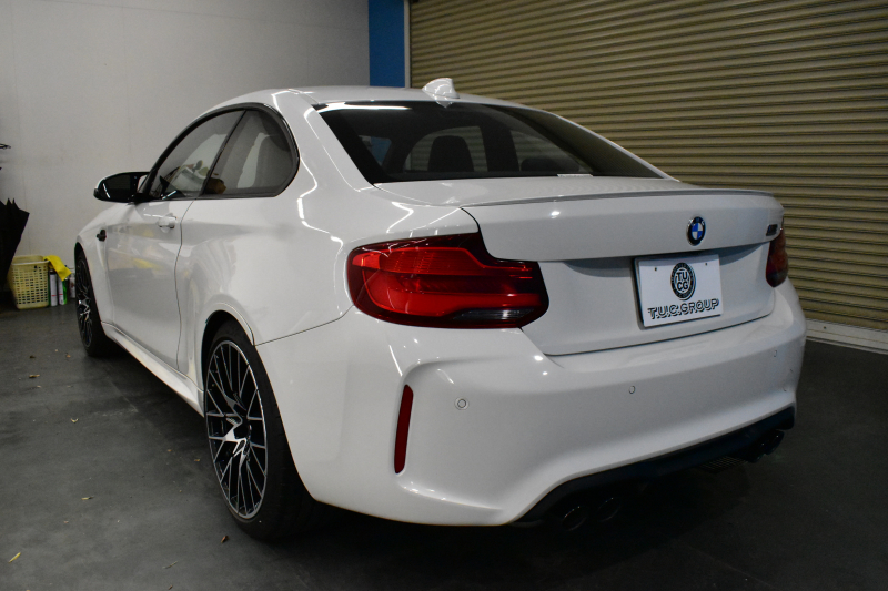 BMW Mシリーズ M2 ｺﾝﾍﾟﾃｨｼｮﾝ MDCT 7速DCT LCI後期  ﾊｰﾏﾝｶｰﾄﾞﾝ 専用410馬力ｴﾝｼﾞﾝ LEDﾍｯﾄﾞﾗｲﾄ&ﾃｰﾙ ﾋｰﾀｰ付黒革 ﾀｯﾁﾊﾟﾈﾙHDDﾅﾋﾞBｶﾒﾗ 19AW 衝突軽減ﾌﾞﾚｰｷ 車線逸脱＆歩行者警告  Mｼｰﾄﾍﾞﾙﾄ 2年保証