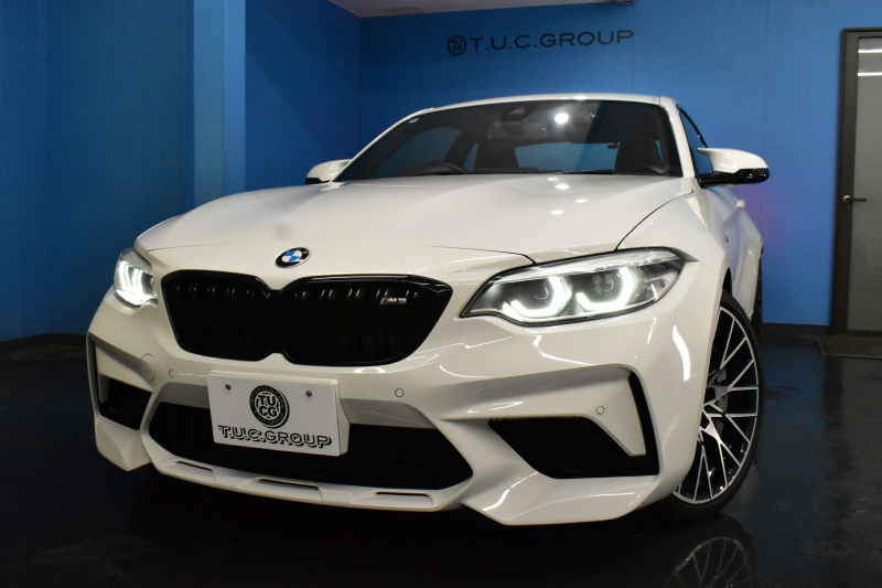 BMW Mシリーズ M2 ｺﾝﾍﾟﾃｨｼｮﾝ MDCT 7速DCT LCI後期  ﾊｰﾏﾝｶｰﾄﾞﾝ 専用410馬力ｴﾝｼﾞﾝ LEDﾍｯﾄﾞﾗｲﾄ&ﾃｰﾙ ﾋｰﾀｰ付黒革 ﾀｯﾁﾊﾟﾈﾙHDDﾅﾋﾞBｶﾒﾗ 19AW 衝突軽減ﾌﾞﾚｰｷ 車線逸脱＆歩行者警告  Mｼｰﾄﾍﾞﾙﾄ 2年保証