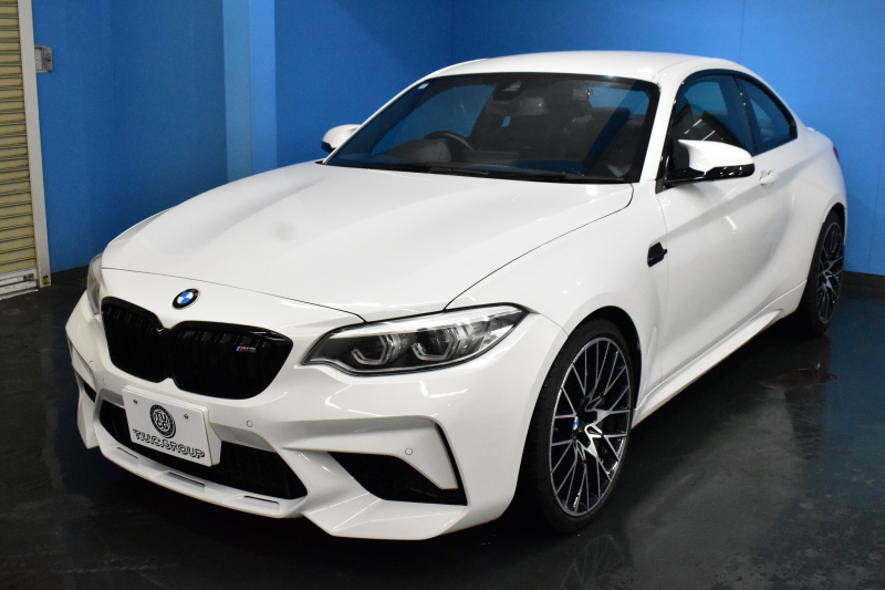 BMW Mシリーズ M2 ｺﾝﾍﾟﾃｨｼｮﾝ MDCT 7速DCT LCI後期  ﾊｰﾏﾝｶｰﾄﾞﾝ 専用410馬力ｴﾝｼﾞﾝ LEDﾍｯﾄﾞﾗｲﾄ&ﾃｰﾙ ﾋｰﾀｰ付黒革 ﾀｯﾁﾊﾟﾈﾙHDDﾅﾋﾞBｶﾒﾗ 19AW 衝突軽減ﾌﾞﾚｰｷ 車線逸脱＆歩行者警告  Mｼｰﾄﾍﾞﾙﾄ 2年保証