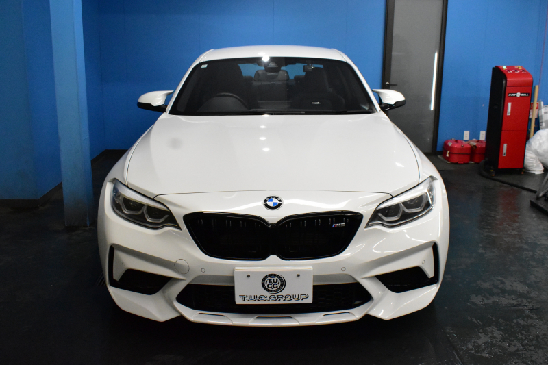 BMW Mシリーズ M2 ｺﾝﾍﾟﾃｨｼｮﾝ MDCT 7速DCT LCI後期  ﾊｰﾏﾝｶｰﾄﾞﾝ 専用410馬力ｴﾝｼﾞﾝ LEDﾍｯﾄﾞﾗｲﾄ&ﾃｰﾙ ﾋｰﾀｰ付黒革 ﾀｯﾁﾊﾟﾈﾙHDDﾅﾋﾞBｶﾒﾗ 19AW 衝突軽減ﾌﾞﾚｰｷ 車線逸脱＆歩行者警告  Mｼｰﾄﾍﾞﾙﾄ 2年保証