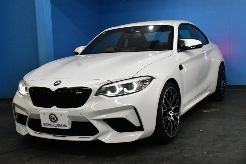 BMW Mシリーズ M2 ｺﾝﾍﾟﾃｨｼｮﾝ MDCT 7速DCT LCI後期  ﾊｰﾏﾝｶｰﾄﾞﾝ 専用410馬力ｴﾝｼﾞﾝ LEDﾍｯﾄﾞﾗｲﾄ&ﾃｰﾙ ﾋｰﾀｰ付黒革 ﾀｯﾁﾊﾟﾈﾙHDDﾅﾋﾞBｶﾒﾗ 19AW 衝突軽減ﾌﾞﾚｰｷ 車線逸脱＆歩行者警告  Mｼｰﾄﾍﾞﾙﾄ 2年保証