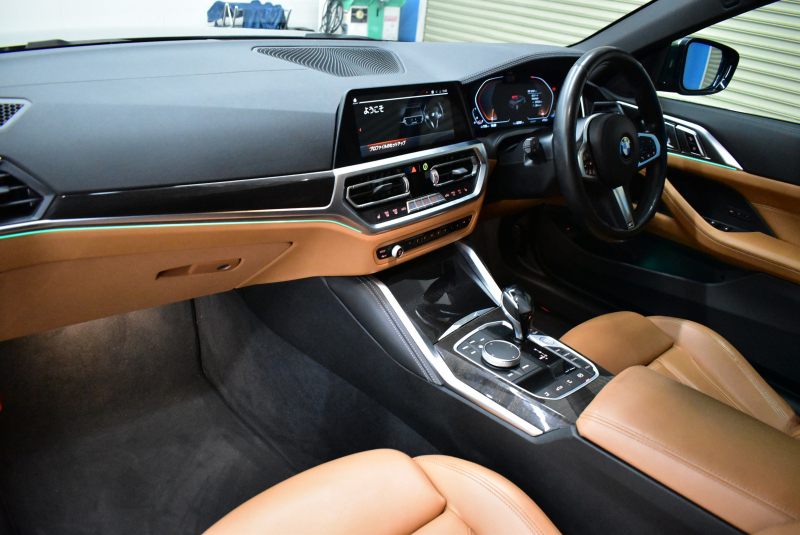 BMW 4シリーズ 420i ｶﾌﾞﾘｵﾚ Mｽﾎﾟｰﾂ ｺﾝﾌｫｰﾄP 1ｵｰﾅｰ ﾋｰﾀｰ付ｺﾆｬｯｸ革 ｴｱｶﾗｰ 全周囲ｶﾒﾗ LEDﾍｯﾄﾞ ACC LCW ﾗｲﾌﾞｺｯｸﾋﾟｯﾄﾀｯﾁﾊﾟﾈﾙﾅﾋﾞPｱｼｽﾄ Apple Car Play 19AW ｳｯﾄﾞｲﾝﾃﾘｱ ｳｲﾝﾄﾞﾘﾌﾚｸﾀｰ ｽﾏｰﾄｷｰ 2年保証