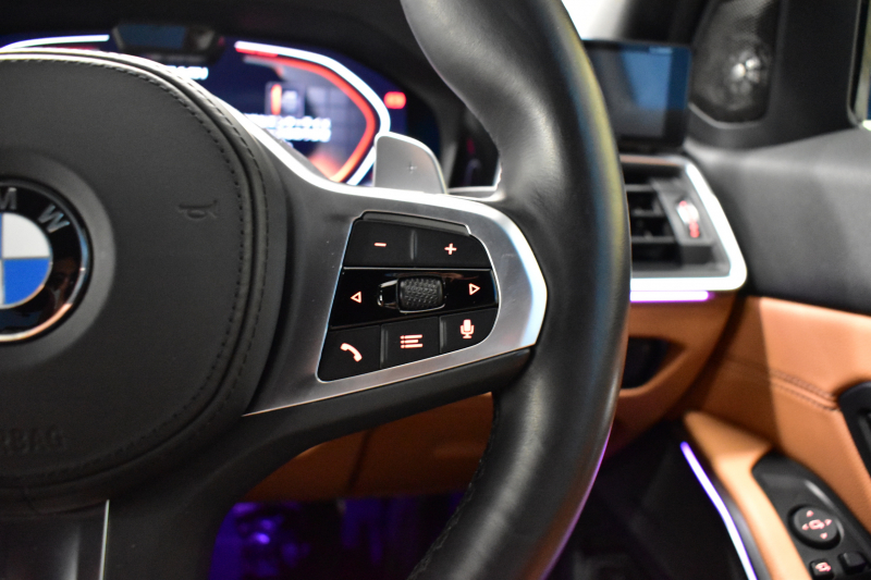 BMW 3シリーズ M340i Xﾄﾞﾗｲﾌﾞ ﾋｰﾀｰ付茶革Mｽﾎﾟｰﾂｼｰﾄ ｲﾉﾍﾞｰｼｮﾝP 全周囲ｶﾒﾗ 電動ﾄﾗﾝｸ ﾚｰｻﾞｰLEDﾗｲﾄ ACC HUD 可変Mｻｽ 19AW Mｽﾎﾟｰﾂﾌﾞﾚｰｷ&ﾃﾞﾌ ｼﾞｪｽﾁｬｰC付ﾀｯﾁﾊﾟﾈﾙﾅﾋﾞﾊｰﾏﾝｶｰﾄﾞﾝ ﾜｲﾔﾚｽ充電 側面衝突&車線変更&逸脱警告 2年保証