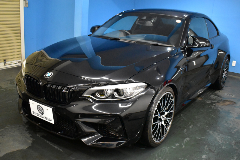 BMW Mシリーズ M2 ｺﾝﾍﾟﾃｨｼｮﾝ MDCT 7速DCT LCI後期  ﾊｰﾏﾝｶｰﾄﾞﾝ 専用410馬力ｴﾝｼﾞﾝ LEDﾍｯﾄﾞﾗｲﾄ&ﾃｰﾙ ﾋｰﾀｰ付黒革 ﾀｯﾁﾊﾟﾈﾙHDDﾅﾋﾞBｶﾒﾗ 19AW 衝突軽減ﾌﾞﾚｰｷ 車線逸脱＆歩行者警告  Mｼｰﾄﾍﾞﾙﾄ 2年保証