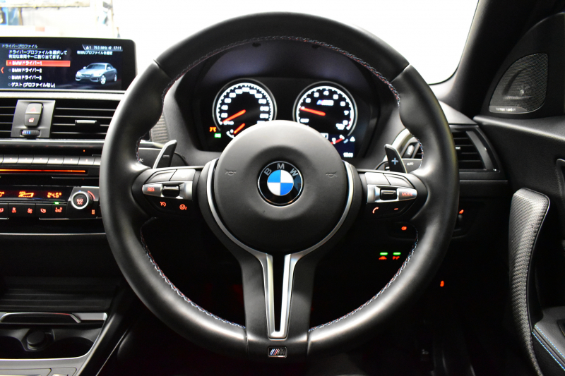 BMW Mシリーズ M2 ｺﾝﾍﾟﾃｨｼｮﾝ MDCT 7速DCT LCI後期  ﾊｰﾏﾝｶｰﾄﾞﾝ 専用410馬力ｴﾝｼﾞﾝ LEDﾍｯﾄﾞﾗｲﾄ&ﾃｰﾙ ﾋｰﾀｰ付黒革 ﾀｯﾁﾊﾟﾈﾙHDDﾅﾋﾞBｶﾒﾗ 19AW 衝突軽減ﾌﾞﾚｰｷ 車線逸脱＆歩行者警告  Mｼｰﾄﾍﾞﾙﾄ 2年保証