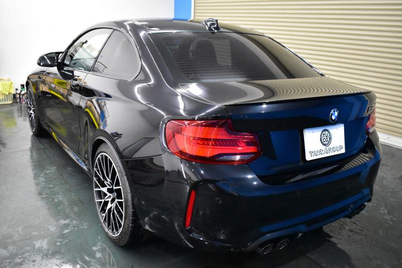 BMW Mシリーズ M2 ｺﾝﾍﾟﾃｨｼｮﾝ MDCT 7速DCT LCI後期  ﾊｰﾏﾝｶｰﾄﾞﾝ 専用410馬力ｴﾝｼﾞﾝ LEDﾍｯﾄﾞﾗｲﾄ&ﾃｰﾙ ﾋｰﾀｰ付黒革 ﾀｯﾁﾊﾟﾈﾙHDDﾅﾋﾞBｶﾒﾗ 19AW 衝突軽減ﾌﾞﾚｰｷ 車線逸脱＆歩行者警告  Mｼｰﾄﾍﾞﾙﾄ 2年保証