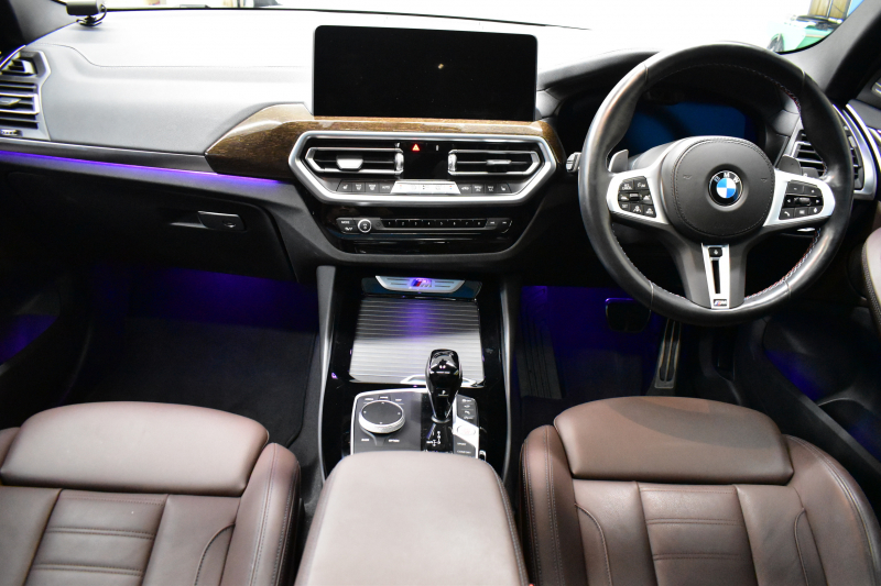 BMW X3 M40i ｾﾚｸﾄﾊﾟｯｹｰｼﾞ LCI後期 1ｵｰﾅｰ 変更後ﾃﾞｻﾞｲﾝLEDﾍｯﾄﾞﾗｲﾄ&ﾃｰﾙ ﾊﾟﾉﾗﾏｻﾝﾙｰﾌ ﾗｲﾌﾞｺｸﾋﾟｯﾄ 可変Mｻｽ 全席ﾋｰﾀｰ付ﾓｶﾚｻﾞｰ ﾊｰﾏﾝｶｰﾄﾞﾝ 20AW 追従ACC HUD ﾀｯﾁﾊﾟﾈﾙﾅﾋﾞ ﾌﾙｾｸﾞ 全周囲ｶﾒﾗ3Dﾋﾞｭｰ 電動Rｹﾞｰﾄ 2年保証