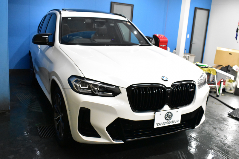 BMW X3 M40i ｾﾚｸﾄﾊﾟｯｹｰｼﾞ LCI後期 1ｵｰﾅｰ 変更後ﾃﾞｻﾞｲﾝLEDﾍｯﾄﾞﾗｲﾄ&ﾃｰﾙ ﾊﾟﾉﾗﾏｻﾝﾙｰﾌ ﾗｲﾌﾞｺｸﾋﾟｯﾄ 可変Mｻｽ 全席ﾋｰﾀｰ付ﾓｶﾚｻﾞｰ ﾊｰﾏﾝｶｰﾄﾞﾝ 20AW 追従ACC HUD ﾀｯﾁﾊﾟﾈﾙﾅﾋﾞ ﾌﾙｾｸﾞ 全周囲ｶﾒﾗ3Dﾋﾞｭｰ 電動Rｹﾞｰﾄ 2年保証