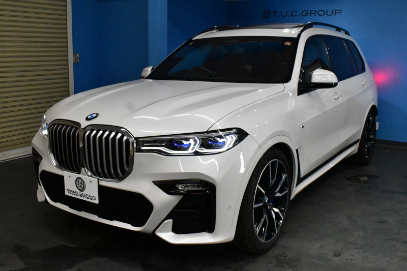 BMW X7 xDrive 35d Mｽﾎﾟｰﾂ  6人乗り ｳｪﾙﾈｽP ｽｶｲﾗｳﾝｼﾞﾊﾟﾉﾗﾏｻﾝR  ﾘｱｼｰﾄｴﾝﾀｰﾃｲﾝﾒﾝﾄ  ﾚｰｻﾞｰLED 全席ﾋｰﾀｰ付茶革 Fﾏｯｻｰｼﾞ&ﾍﾞﾝﾁ ﾊｰﾏﾝｶｰﾄﾞﾝ 22AW  ACC HUD ｼﾙﾊﾞｰｸﾞﾚｰｳｯﾄﾞﾄﾘﾑ ﾗｲﾌﾞｺｸﾋﾟｯﾄ ﾀｯﾁﾊﾟﾈﾙﾅﾋﾞTV全周囲ｶﾒﾗ 2年保証