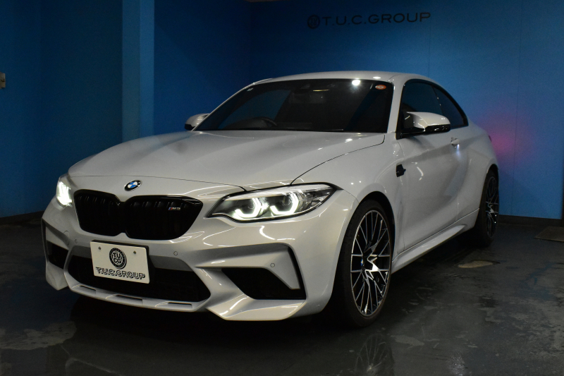 BMW Mシリーズ M2 ｺﾝﾍﾟﾃｨｼｮﾝ MDCT 7速DCT LCI後期  ﾊｰﾏﾝｶｰﾄﾞﾝ 社外ﾌﾙｾｸﾞTV 専用410馬力ｴﾝｼﾞﾝ LEDﾍｯﾄﾞﾗｲﾄ&ﾃｰﾙ ﾋｰﾀｰ付黒革 ﾀｯﾁﾊﾟﾈﾙHDDﾅﾋﾞBｶﾒﾗ 19AW 衝突軽減ﾌﾞﾚｰｷ 車線逸脱＆歩行者警告  Mｼｰﾄﾍﾞﾙﾄ ｶｰﾎﾞﾝｲﾝﾃﾘｱ 2年保証