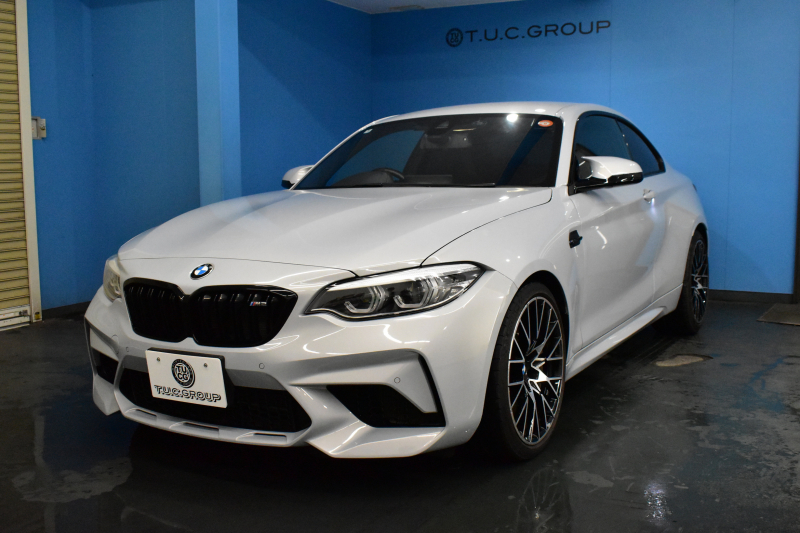 BMW Mシリーズ M2 ｺﾝﾍﾟﾃｨｼｮﾝ MDCT 7速DCT LCI後期  ﾊｰﾏﾝｶｰﾄﾞﾝ 社外ﾌﾙｾｸﾞTV 専用410馬力ｴﾝｼﾞﾝ LEDﾍｯﾄﾞﾗｲﾄ&ﾃｰﾙ ﾋｰﾀｰ付黒革 ﾀｯﾁﾊﾟﾈﾙHDDﾅﾋﾞBｶﾒﾗ 19AW 衝突軽減ﾌﾞﾚｰｷ 車線逸脱＆歩行者警告  Mｼｰﾄﾍﾞﾙﾄ ｶｰﾎﾞﾝｲﾝﾃﾘｱ 2年保証