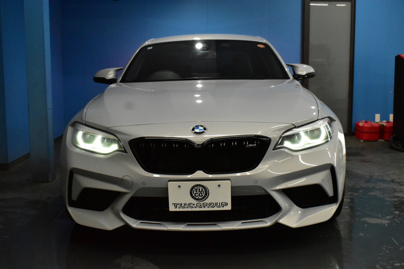 BMW Mシリーズ M2 ｺﾝﾍﾟﾃｨｼｮﾝ MDCT 7速DCT LCI後期  ﾊｰﾏﾝｶｰﾄﾞﾝ 社外ﾌﾙｾｸﾞTV 専用410馬力ｴﾝｼﾞﾝ LEDﾍｯﾄﾞﾗｲﾄ&ﾃｰﾙ ﾋｰﾀｰ付黒革 ﾀｯﾁﾊﾟﾈﾙHDDﾅﾋﾞBｶﾒﾗ 19AW 衝突軽減ﾌﾞﾚｰｷ 車線逸脱＆歩行者警告  Mｼｰﾄﾍﾞﾙﾄ ｶｰﾎﾞﾝｲﾝﾃﾘｱ 2年保証