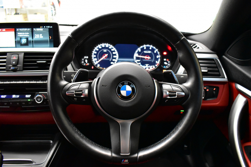 BMW 4シリーズ 420i Xﾄﾞﾗｲﾌﾞｸﾞﾗﾝｸｰﾍﾟ Mｽﾎﾟｰﾂ LCI後期 4WD ﾋｰﾀｰ付赤革 追従ACC ｱﾀﾞﾌﾟﾃｨﾌﾞLEDﾍｯﾄﾞﾗｲﾄ 液晶ﾒｰﾀｰ ﾌﾙｾｸﾞTV 車線変更&逸脱&歩行者警告 衝突軽減B  ﾀｯﾁﾊﾟｯﾄﾞiﾄﾞﾗｲﾌﾞHDDﾅﾋﾞ Bｶﾒﾗ ﾊﾟﾄﾞﾙｼﾌﾄ 電動Rｹﾞｰﾄ 2年保証