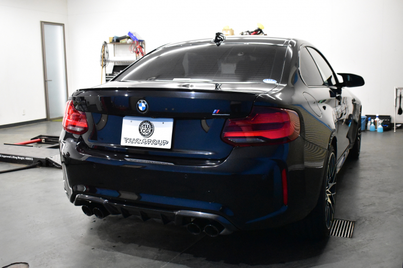 BMW Mシリーズ M2 ｺﾝﾍﾟﾃｨｼｮﾝ MDCT 7速DCT LCI後期  ﾊｰﾏﾝｶｰﾄﾞﾝ 専用410馬力ｴﾝｼﾞﾝ LEDﾍｯﾄﾞﾗｲﾄ&ﾃｰﾙ ﾋｰﾀｰ付黒革 ｶｰﾎﾞﾝﾘﾔﾃﾞｨﾌｭｰｻﾞｰ ﾀｯﾁﾊﾟﾈﾙHDDﾅﾋﾞBｶﾒﾗ 19AW 衝突軽減ﾌﾞﾚｰｷ 車線逸脱＆歩行者警告  Mｼｰﾄﾍﾞﾙﾄ 2年保証