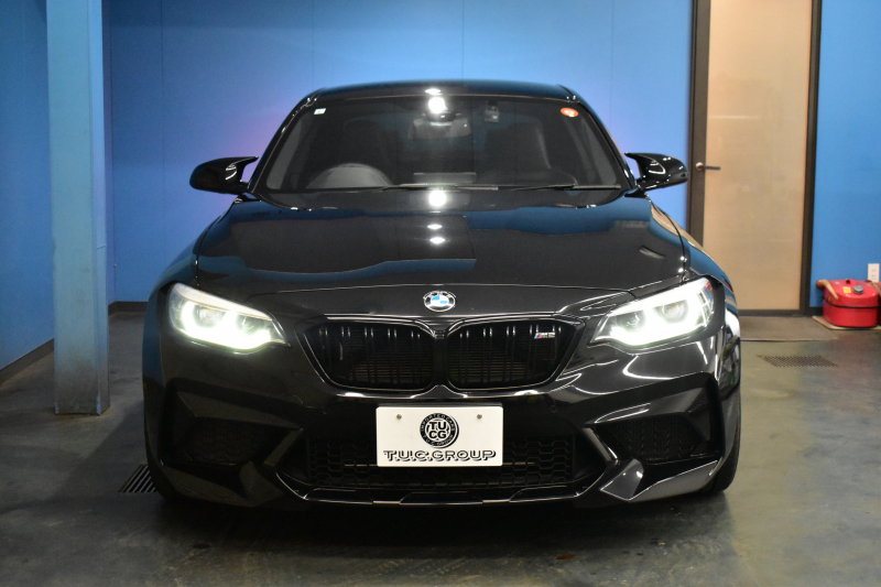 BMW Mシリーズ M2 ｺﾝﾍﾟﾃｨｼｮﾝ MDCT 7速DCT LCI後期  ﾊｰﾏﾝｶｰﾄﾞﾝ 専用410馬力ｴﾝｼﾞﾝ LEDﾍｯﾄﾞﾗｲﾄ&ﾃｰﾙ ﾋｰﾀｰ付黒革 ｶｰﾎﾞﾝﾘﾔﾃﾞｨﾌｭｰｻﾞｰ ﾀｯﾁﾊﾟﾈﾙHDDﾅﾋﾞBｶﾒﾗ 19AW 衝突軽減ﾌﾞﾚｰｷ 車線逸脱＆歩行者警告  Mｼｰﾄﾍﾞﾙﾄ 2年保証