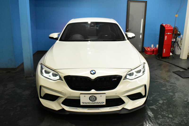 BMW Mシリーズ M2 ｺﾝﾍﾟﾃｨｼｮﾝ LCI後期 6MT 専用410馬力ｴﾝｼﾞﾝ LEDﾍｯﾄﾞﾗｲﾄ&ﾃｰﾙ ﾋｰﾀｰ付黒革 ﾀｯﾁﾊﾟﾈﾙHDDﾅﾋﾞBｶﾒﾗ IDING POWER19AW&ﾌﾞﾚｰｷﾛｰﾀｰ 社外ﾘｯﾌﾟ&ﾄﾗﾝｸｽﾎﾟｲﾗｰ Mｽﾎﾟｰﾂﾌﾞﾚｰｷ 衝突軽減ﾌﾞﾚｰｷ 車線逸脱＆歩行者警告 Mｼｰﾄﾍﾞﾙﾄ 2年保証