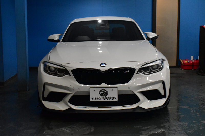 BMW Mシリーズ M2 ｺﾝﾍﾟﾃｨｼｮﾝ LCI後期 6速M/T 専用410馬力ｴﾝｼﾞﾝ LEDﾍｯﾄﾞﾗｲﾄ&ﾃｰﾙ ﾋｰﾀｰ付黒革 ﾀｯﾁﾊﾟﾈﾙHDDﾅﾋﾞBｶﾒﾗ IDING POWER19AW&ﾌﾞﾚｰｷﾛｰﾀｰ 社外ﾘｯﾌﾟ&ﾄﾗﾝｸｽﾎﾟｲﾗｰ Mｽﾎﾟｰﾂﾌﾞﾚｰｷ 衝突軽減ﾌﾞﾚｰｷ 車線逸脱＆歩行者警告 Mｼｰﾄﾍﾞﾙﾄ 2年保証