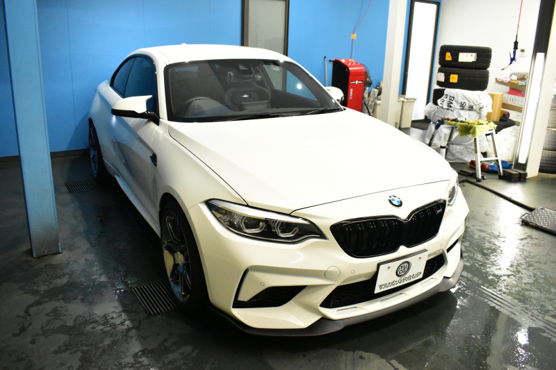 BMW Mシリーズ M2 ｺﾝﾍﾟﾃｨｼｮﾝ LCI後期 6MT 専用410馬力ｴﾝｼﾞﾝ LEDﾍｯﾄﾞﾗｲﾄ&ﾃｰﾙ ﾋｰﾀｰ付黒革 ﾀｯﾁﾊﾟﾈﾙHDDﾅﾋﾞBｶﾒﾗ IDING POWER19AW&ﾌﾞﾚｰｷﾛｰﾀｰ 社外ﾘｯﾌﾟ&ﾄﾗﾝｸｽﾎﾟｲﾗｰ Mｽﾎﾟｰﾂﾌﾞﾚｰｷ 衝突軽減ﾌﾞﾚｰｷ 車線逸脱＆歩行者警告 Mｼｰﾄﾍﾞﾙﾄ 2年保証