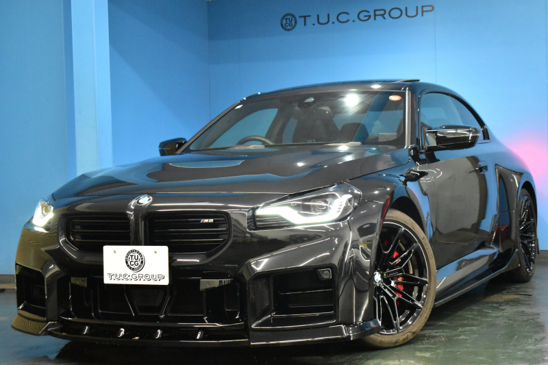 BMW Mシリーズ M2ｸｰﾍﾟ 新車保証R8年10月迄 ｻﾝﾙｰﾌ MAXTONDESAINｴｱﾛ ﾊｲﾗｲﾝP ｶｰﾌﾞﾄﾞﾃﾞｨｽﾌﾟﾚｲ ﾋｰﾀｰ付黒革Mｽﾎﾟｰﾂｼｰﾄ ﾊｰﾏﾝｶｰﾄﾞﾝ 可変Mｻｽ Mｺﾝﾊﾟｳﾝﾄﾞﾌﾞﾚｰｷ ACC HUD BMWﾗｲﾌﾞｺｯｸﾋﾟｯﾄ ﾅﾋﾞBｶﾒﾗ 2年保証