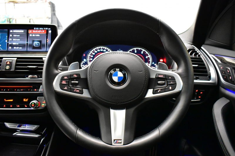 BMW X3 M40d ﾊｲﾗｲﾝP 326馬力 ﾊﾟﾉﾗﾏｻﾝﾙｰﾌ 全席ﾋｰﾀｰ付黒革 21AW 追従ACC HUD Mｽﾎﾟｰﾂﾌﾞﾚｰｷ&ﾃﾞﾌ ﾀｯﾁﾊﾟﾈﾙﾅﾋﾞ ﾌﾙｾｸﾞ 全周囲ｶﾒﾗ3Dﾋﾞｭｰ ｱﾀﾞﾌﾟﾃｨﾌﾞLEDﾍｯﾄﾞﾗｲﾄ 電動Rｹﾞｰﾄ ﾜｲﾔﾚｽ充電 液晶ﾒｰﾀｰ 2年保証