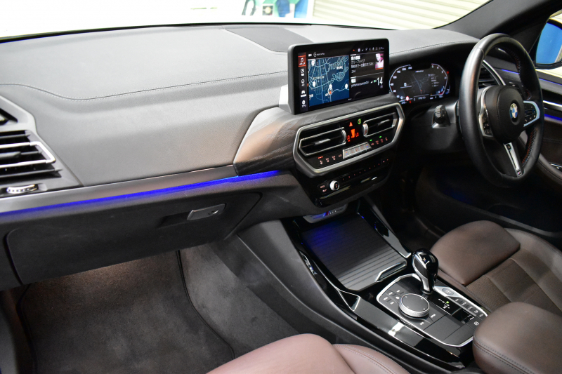 BMW X3 M40d  LCI後期 1ｵｰﾅｰ  ﾏｲﾙﾄﾞHV ｾﾚｸﾄP  ﾊﾟﾉﾗﾏｻﾝR 前席ﾍﾞﾝﾁﾚｰｼｮﾝ&全席ﾋｰﾀｰ付茶革 ﾊｰﾏﾝｶｰﾄﾞﾝ OP21AW 追従ACC HUD ｽﾃｱﾘﾝｸﾞﾋｰﾀｰ 可変Mｻｽ Mｽﾎﾟｰﾂﾌﾞﾚｰｷ&ﾃﾞﾌ ｼﾞｪｽﾁｬC付ﾀｯﾁﾊﾟﾈﾙﾅﾋﾞ ﾌﾙｾｸﾞ 全周囲ｶﾒﾗ  電動Rｹﾞｰﾄ 2年保証