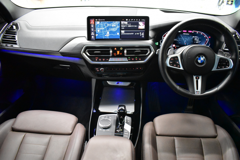 BMW X3 M40d  LCI後期 1ｵｰﾅｰ  ﾏｲﾙﾄﾞHV ｾﾚｸﾄP  ﾊﾟﾉﾗﾏｻﾝR 前席ﾍﾞﾝﾁﾚｰｼｮﾝ&全席ﾋｰﾀｰ付茶革 ﾊｰﾏﾝｶｰﾄﾞﾝ OP21AW 追従ACC HUD ｽﾃｱﾘﾝｸﾞﾋｰﾀｰ 可変Mｻｽ Mｽﾎﾟｰﾂﾌﾞﾚｰｷ&ﾃﾞﾌ ｼﾞｪｽﾁｬC付ﾀｯﾁﾊﾟﾈﾙﾅﾋﾞ ﾌﾙｾｸﾞ 全周囲ｶﾒﾗ  電動Rｹﾞｰﾄ 2年保証