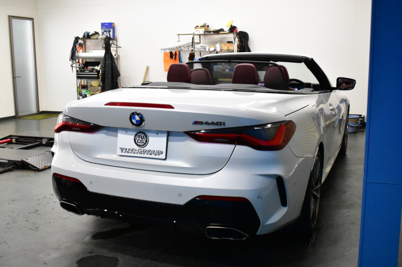 BMW 4シリーズ M440i xDriveｶﾌﾞﾘｵﾚ 4WD 新車保証R8年11月迄  ｶｰﾌﾞﾄﾞﾃﾞｨｽﾌﾟﾚｲ 1ｵｰﾅｰ ｺﾝﾌｫｰﾄP ﾋｰﾀｰ付赤革 ｽﾃｱﾘﾝｸﾞﾋｰﾀｰ ｴｱｶﾗｰ ﾚｰｻﾞｰLED ACC HUD Mｽﾎﾟｰﾂﾃﾞﾌ&ﾌﾞﾚｰｷ 可変Mｻｽ ﾗｲﾌﾞｺｯｸﾋﾟｯﾄ 全周囲ｶﾒﾗ Apple Car Play harman/kardon 19AW 2年保証