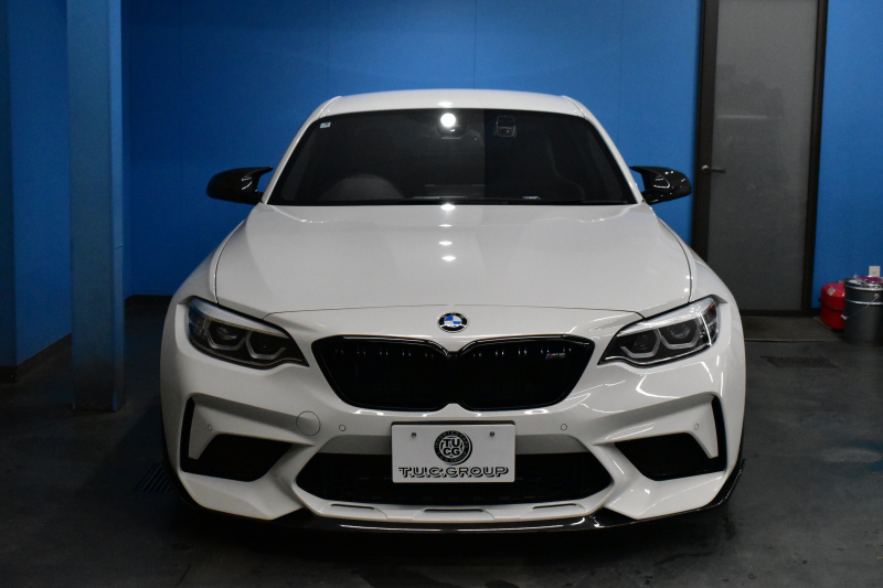 BMW Mシリーズ M2 ｺﾝﾍﾟﾃｨｼｮﾝ MDCT 7速DCT LCI後期  ﾊｰﾏﾝｶｰﾄﾞﾝ 専用410馬力ｴﾝｼﾞﾝ LEDﾍｯﾄﾞﾗｲﾄ&ﾃｰﾙ ﾋｰﾀｰ付黒革 AKRAPOVICﾏﾌﾗｰ ｶｰﾎﾞﾝﾌﾛﾝﾄｽﾎﾟｲﾗｰ ｶｰﾎﾞﾝﾘﾔﾃﾞｨﾌｭｰｻﾞｰ ﾀｯﾁﾊﾟﾈﾙHDDﾅﾋﾞBｶﾒﾗ 19AW 衝突軽減ﾌﾞﾚｰｷ 車線逸脱＆歩行者警告 2年保証