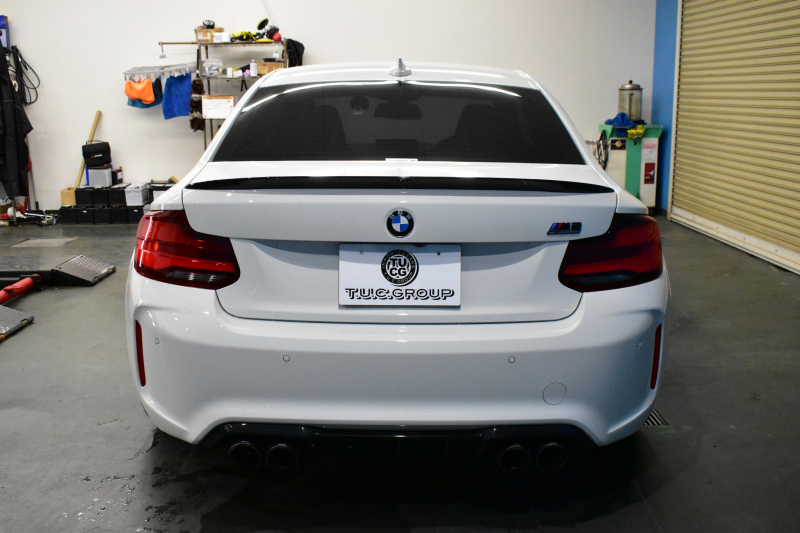 BMW Mシリーズ M2 ｺﾝﾍﾟﾃｨｼｮﾝ MDCT 7速DCT LCI後期  ﾊｰﾏﾝｶｰﾄﾞﾝ 専用410馬力ｴﾝｼﾞﾝ LEDﾍｯﾄﾞﾗｲﾄ&ﾃｰﾙ ﾋｰﾀｰ付黒革 AKRAPOVICﾏﾌﾗｰ ｶｰﾎﾞﾝﾌﾛﾝﾄｽﾎﾟｲﾗｰ ｶｰﾎﾞﾝﾘﾔﾃﾞｨﾌｭｰｻﾞｰ ﾀｯﾁﾊﾟﾈﾙHDDﾅﾋﾞBｶﾒﾗ 19AW 衝突軽減ﾌﾞﾚｰｷ 車線逸脱＆歩行者警告 2年保証