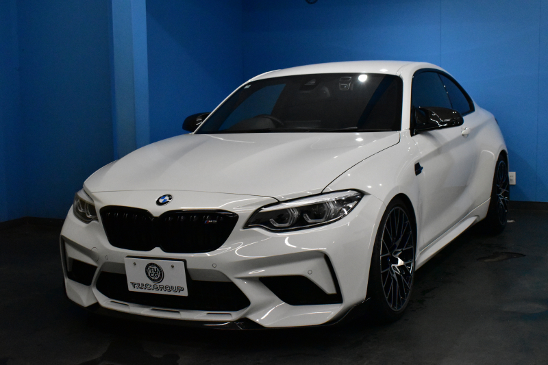 BMW Mシリーズ M2 ｺﾝﾍﾟﾃｨｼｮﾝ MDCT 7速DCT LCI後期  ﾊｰﾏﾝｶｰﾄﾞﾝ 専用410馬力ｴﾝｼﾞﾝ LEDﾍｯﾄﾞﾗｲﾄ&ﾃｰﾙ ﾋｰﾀｰ付黒革 AKRAPOVICﾏﾌﾗｰ ｶｰﾎﾞﾝﾌﾛﾝﾄｽﾎﾟｲﾗｰ ｶｰﾎﾞﾝﾘﾔﾃﾞｨﾌｭｰｻﾞｰ ﾀｯﾁﾊﾟﾈﾙHDDﾅﾋﾞBｶﾒﾗ 19AW 衝突軽減ﾌﾞﾚｰｷ 車線逸脱＆歩行者警告 2年保証