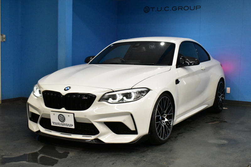 BMW Mシリーズ M2 ｺﾝﾍﾟﾃｨｼｮﾝ MDCT 7速DCT LCI後期  ﾊｰﾏﾝｶｰﾄﾞﾝ 専用410馬力ｴﾝｼﾞﾝ LEDﾍｯﾄﾞﾗｲﾄ&ﾃｰﾙ ﾋｰﾀｰ付黒革 AKRAPOVICﾏﾌﾗｰ ｶｰﾎﾞﾝﾌﾛﾝﾄｽﾎﾟｲﾗｰ ｶｰﾎﾞﾝﾘﾔﾃﾞｨﾌｭｰｻﾞｰ ﾀｯﾁﾊﾟﾈﾙHDDﾅﾋﾞBｶﾒﾗ 19AW 衝突軽減ﾌﾞﾚｰｷ 車線逸脱＆歩行者警告 2年保証