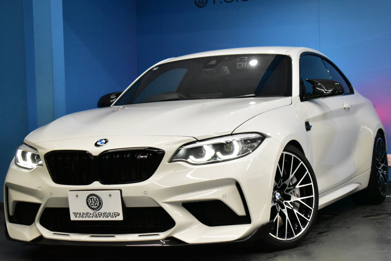 BMW Mシリーズ M2 ｺﾝﾍﾟﾃｨｼｮﾝ MDCT 7速DCT LCI後期  ﾊｰﾏﾝｶｰﾄﾞﾝ 専用410馬力ｴﾝｼﾞﾝ LEDﾍｯﾄﾞﾗｲﾄ&ﾃｰﾙ ﾋｰﾀｰ付黒革 AKRAPOVICﾏﾌﾗｰ ｶｰﾎﾞﾝﾌﾛﾝﾄｽﾎﾟｲﾗｰ ｶｰﾎﾞﾝﾘﾔﾃﾞｨﾌｭｰｻﾞｰ ﾀｯﾁﾊﾟﾈﾙHDDﾅﾋﾞBｶﾒﾗ 19AW 衝突軽減ﾌﾞﾚｰｷ 車線逸脱＆歩行者警告 2年保証