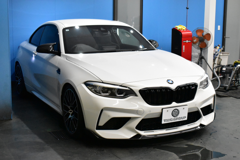 BMW Mシリーズ M2 ｺﾝﾍﾟﾃｨｼｮﾝ MDCT 7速DCT LCI後期  ﾊｰﾏﾝｶｰﾄﾞﾝ 専用410馬力ｴﾝｼﾞﾝ LEDﾍｯﾄﾞﾗｲﾄ&ﾃｰﾙ ﾋｰﾀｰ付黒革 AKRAPOVICﾏﾌﾗｰ ｶｰﾎﾞﾝﾌﾛﾝﾄｽﾎﾟｲﾗｰ ｶｰﾎﾞﾝﾘﾔﾃﾞｨﾌｭｰｻﾞｰ ﾀｯﾁﾊﾟﾈﾙHDDﾅﾋﾞBｶﾒﾗ 19AW 衝突軽減ﾌﾞﾚｰｷ 車線逸脱＆歩行者警告 2年保証