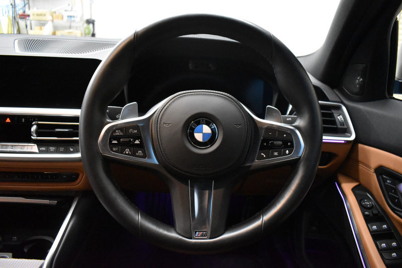 BMW 3シリーズ M340i Xﾄﾞﾗｲﾌﾞ G20型 直6ﾀｰﾎﾞ ﾋｰﾀｰ付茶革 19AW 追従ACC HUD ﾚｰｻﾞｰLEDﾗｲﾄ 可変Mｻｽ Mﾌﾞﾚｰｷ 4WD ｼﾞｪｽﾁｬｰｺﾝﾄﾛｰﾙ ﾊｰﾏﾝｶｰﾄﾞﾝｽﾋﾟｰｶｰ 側面衝突&車線変更&逸脱&歩行車警告 後退ｱｼｽﾄ Pｱｼｽﾄ ﾌﾙｾｸﾞﾀｯﾁﾊﾟﾈﾙﾅﾋﾞ ｱｯﾌﾟﾙｶｰﾌﾟﾚｲ 2年保証