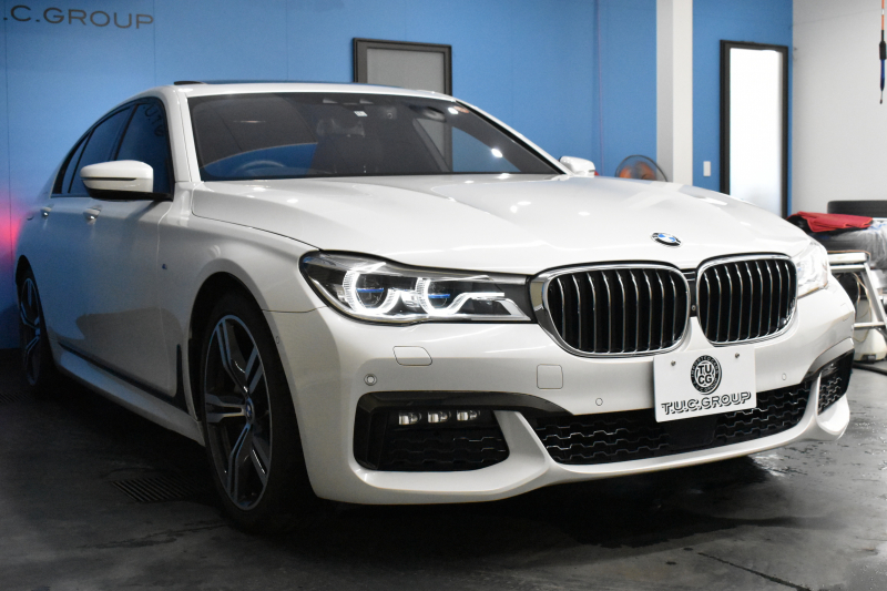 BMW 7シリーズ 740i Mｽﾎﾟｰﾂ ﾘｱｺﾝﾌｫｰﾄP 後席ﾓﾆﾀｰ ｻﾝﾙｰﾌ BMWﾚｰｻﾞｰLED ｽﾃｱﾘﾝｸﾞﾋｰﾀｰ 前席ﾏｯｻｰｼﾞ全席ﾋｰﾀｰ&ﾍﾞﾝﾁﾚｰｼｮﾝ付ﾓｶ革 ACC HUD ﾘﾓｰﾄ駐車 ﾊｰﾏﾝｶｰﾄﾞﾝ  ﾀｯﾁﾊﾟﾈﾙﾅﾋﾞ3Dﾋﾞｭｰ LCW 液晶ﾒｰﾀｰ 20AW 2年保証
