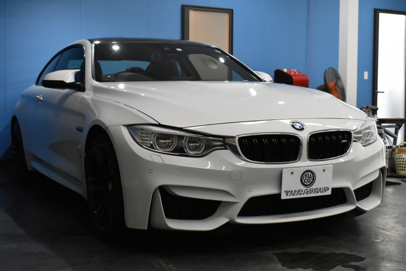 BMW Mシリーズ M4ｸｰﾍﾟ MDCT ｱﾀﾞﾌﾟﾃｨﾌﾞMｻｽﾍﾟﾝｼｮﾝ ﾋｰﾀｰ付ﾌﾞﾗｯｸ革 ｶｰﾎﾞﾝR&ｲﾝﾃﾘｱ  HUD ｱﾀﾞﾌﾟﾃｨﾌﾞLEDﾍｯﾄﾞﾗｲﾄ 7速DCT ｵﾌﾟｼｮﾝ19AW 衝突軽減ﾌﾞﾚｰｷ 車線逸脱&歩行者警告 ﾌﾙｾｸﾞ 前後PDC Bｶﾒﾗ ﾘｱﾃﾞｨﾌｭｰｻﾞｰ 2年保証