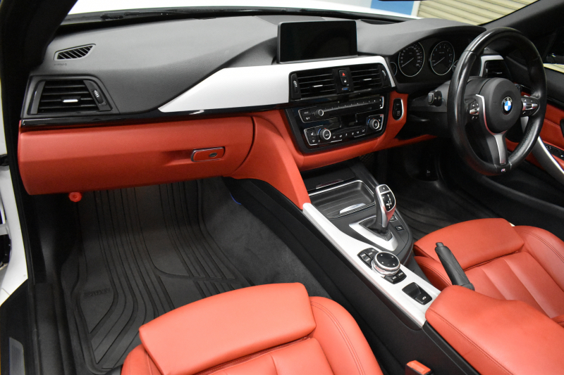 BMW 4シリーズ 435i ｶﾌﾞﾘｵﾚMｽﾎﾟｰﾂ ｱﾄﾞﾊﾞﾝｽﾄﾞｱｸﾃｨﾌﾞｾｰﾌﾃｨｰP 追従ACC HUD 直6ﾀｰﾎﾞ 電動ﾒﾀﾙﾙｰﾌ ﾋｰﾀｰ付赤革 LEDﾍｯﾄﾞﾗｲﾄ 車線逸脱&歩行者警告 衝突軽減B ﾀｯﾁﾊﾟｯﾄﾞiﾄﾞﾗｲﾌﾞHDDﾅﾋﾞ ﾌﾙｾｸﾞﾅﾋﾞBｶﾒﾗ前後PDC ｽﾏｰﾄｷｰ 2年保証