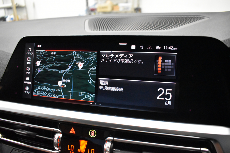 BMW 3シリーズ 320i Mｽﾎﾟｰﾂ G20型 ﾊｲﾗｲﾝ&ｺﾝﾌｫｰﾄP ﾋｰﾀｰ付茶革 ﾀｯﾁﾊﾟﾈﾙﾅﾋﾞ ｱｯﾌﾟﾙｶｰﾌﾟﾚｲ  追従ACC LEDﾍｯﾄﾞﾗｲﾄ 電動ﾄﾗﾝｸ 側面衝突&車線変更&逸脱&歩行者警告 液晶ﾒｰﾀｰ 後退ｱｼｽﾄ Pｱｼｽﾄ ｱｸﾃｨﾌﾞPDC緊急ﾌﾞﾚｰｷ  18AW 2年保証