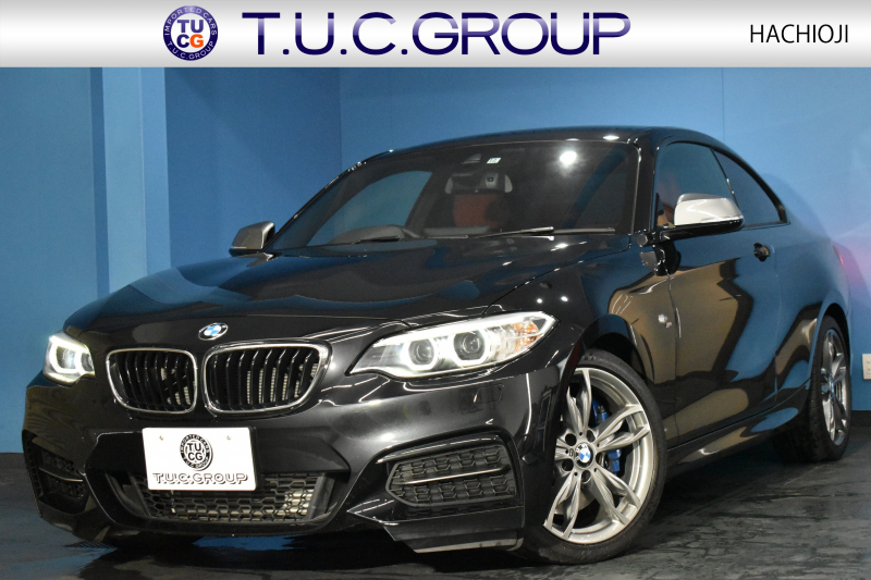 BMW 2シリーズ M235i 直6ﾀｰﾎﾞ 326馬力 ﾋｰﾀｰ付赤革 ﾀｯﾁﾊﾟｯﾄﾞ式iﾄﾞﾗｲﾌﾞHDDﾅﾋﾞ Bｶﾒﾗ ﾘｱPDC  ｱﾀﾞﾌﾟﾃｨﾌﾞMｻｽﾍﾟﾝｼｮﾝ 大型ﾌﾞﾚｰｷｼｽﾃﾑ 18AW 車線逸脱&歩行者警告 衝突軽減ﾌﾞﾚｰｷ 2年保証